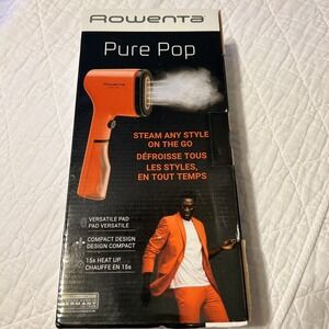 Rowenta Pure Pop Handheld Garment Fabric Steamer Red Lint & Velvet Pad 1150W
